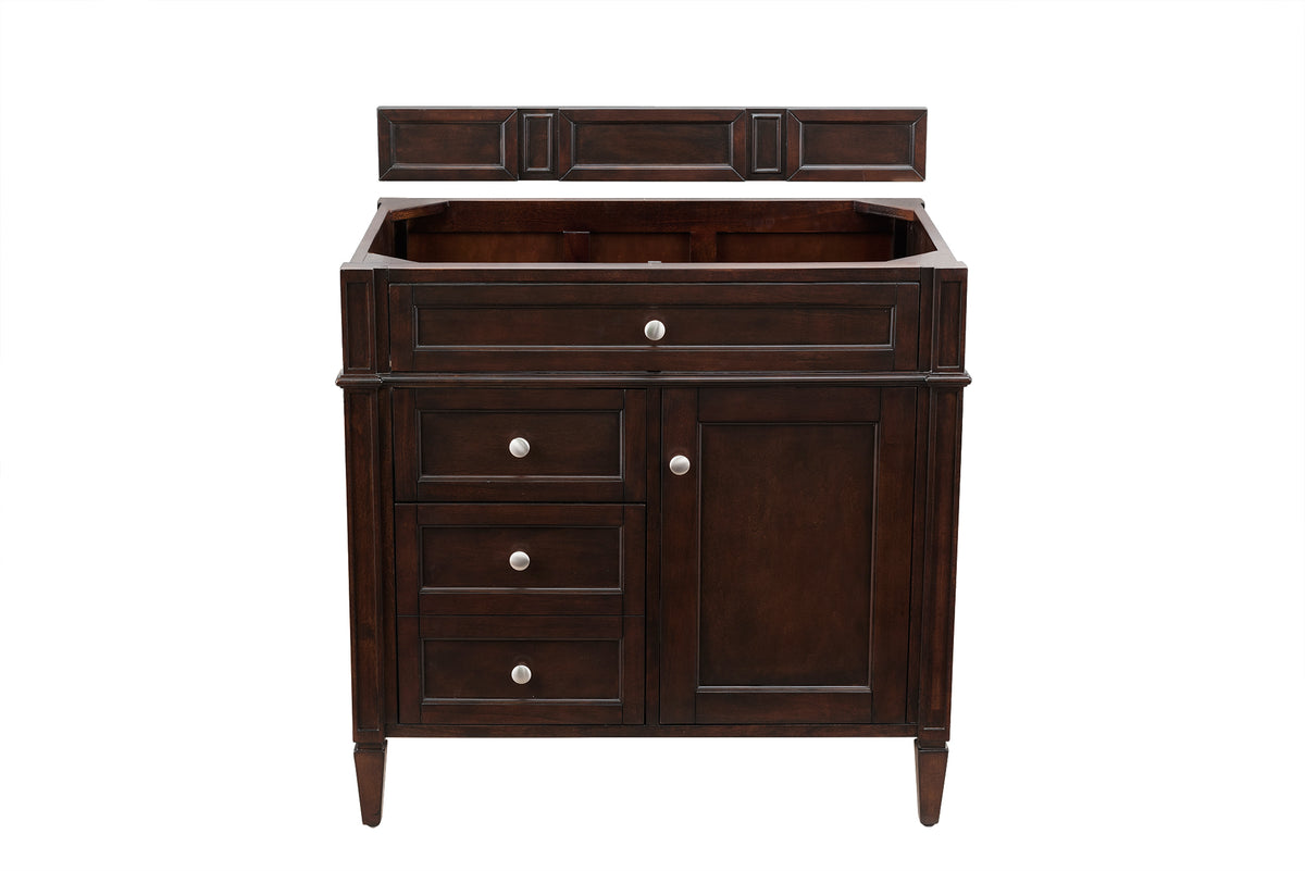 Renovate for Less Atlanta Brittany 36" Single Vanity Cabinet, Burnished Mahogany