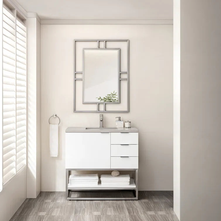 Brenlyn 36" Vanity in Glossy White