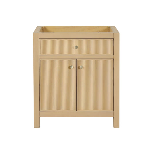 Bristol 29.5 in. All Wood Vanity in Natural White Ash - Cabinet Only