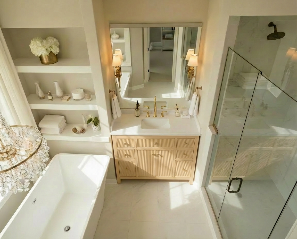 Bristol 41.5 in. All Wood Vanity in Natural White Ash - Cabinet Only