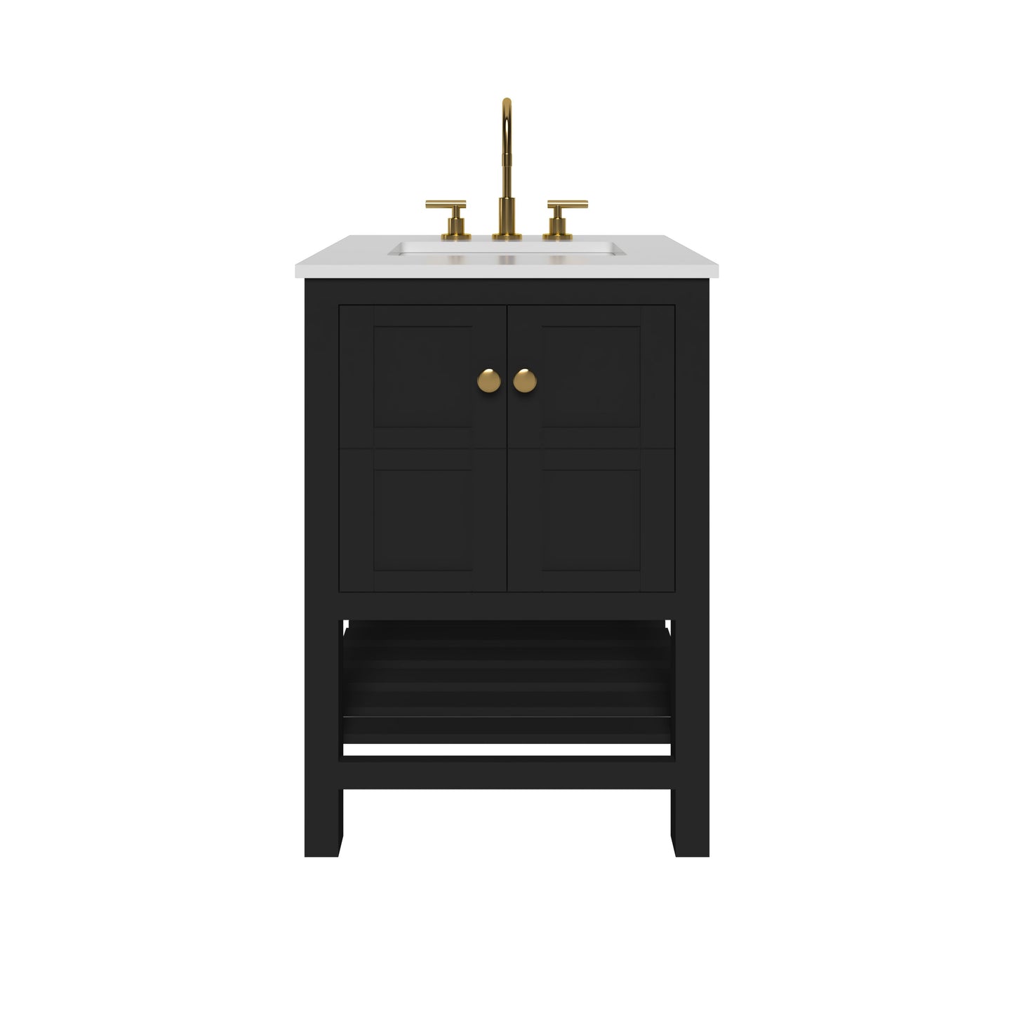 Nearmé Dallas 23.5 Inch Bathroom Vanity in Black- Cabinet Only Nearmé
