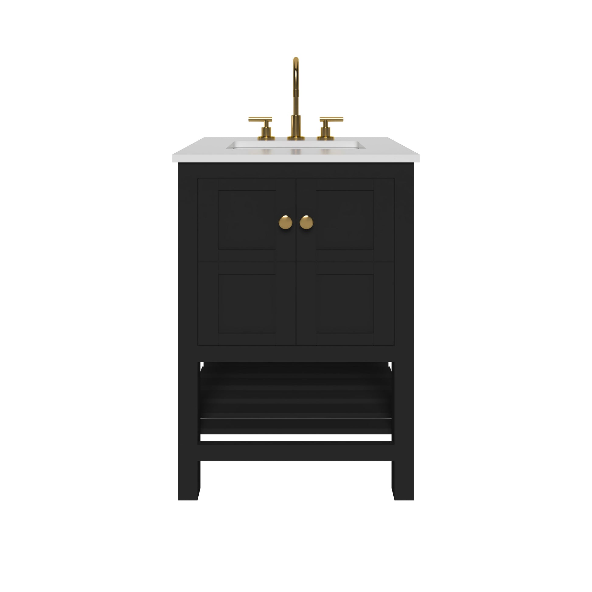 Nearmé Dallas 23.5 Inch Bathroom Vanity in Black- Cabinet Only Nearmé