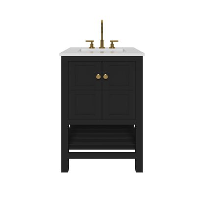 Nearmé Dallas 23.5 Inch Bathroom Vanity in Black- Cabinet Only Nearmé