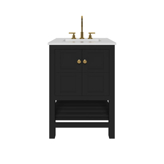 Nearmé Dallas 23.5 Inch Bathroom Vanity in Black- Cabinet Only Nearmé