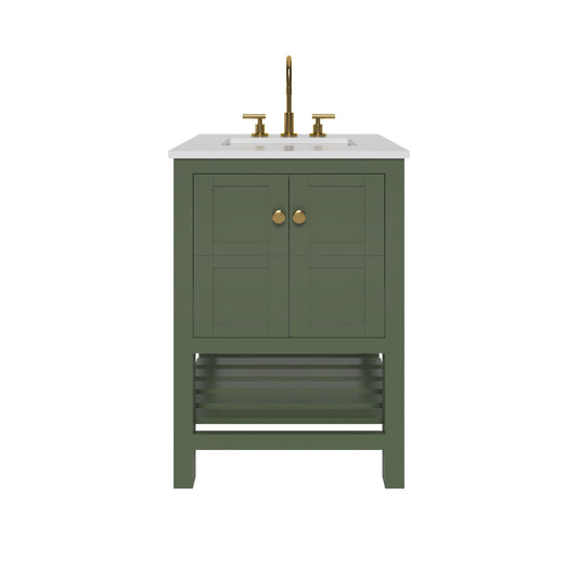Nearmé Dallas 23.5 Inch Bathroom Vanity in Sage- Cabinet Only Nearmé