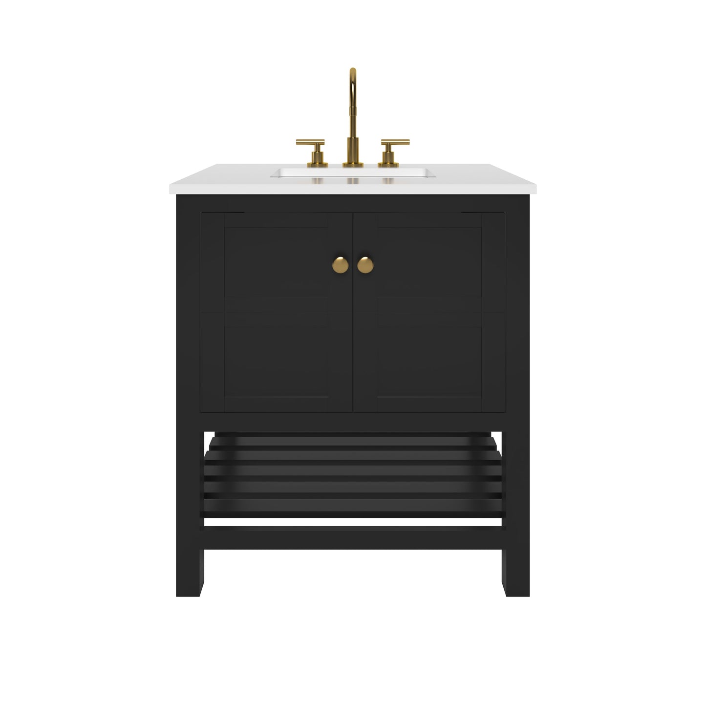 Nearmé Dallas 29.5 Inch Bathroom Vanity in Black- Cabinet Only Nearmé
