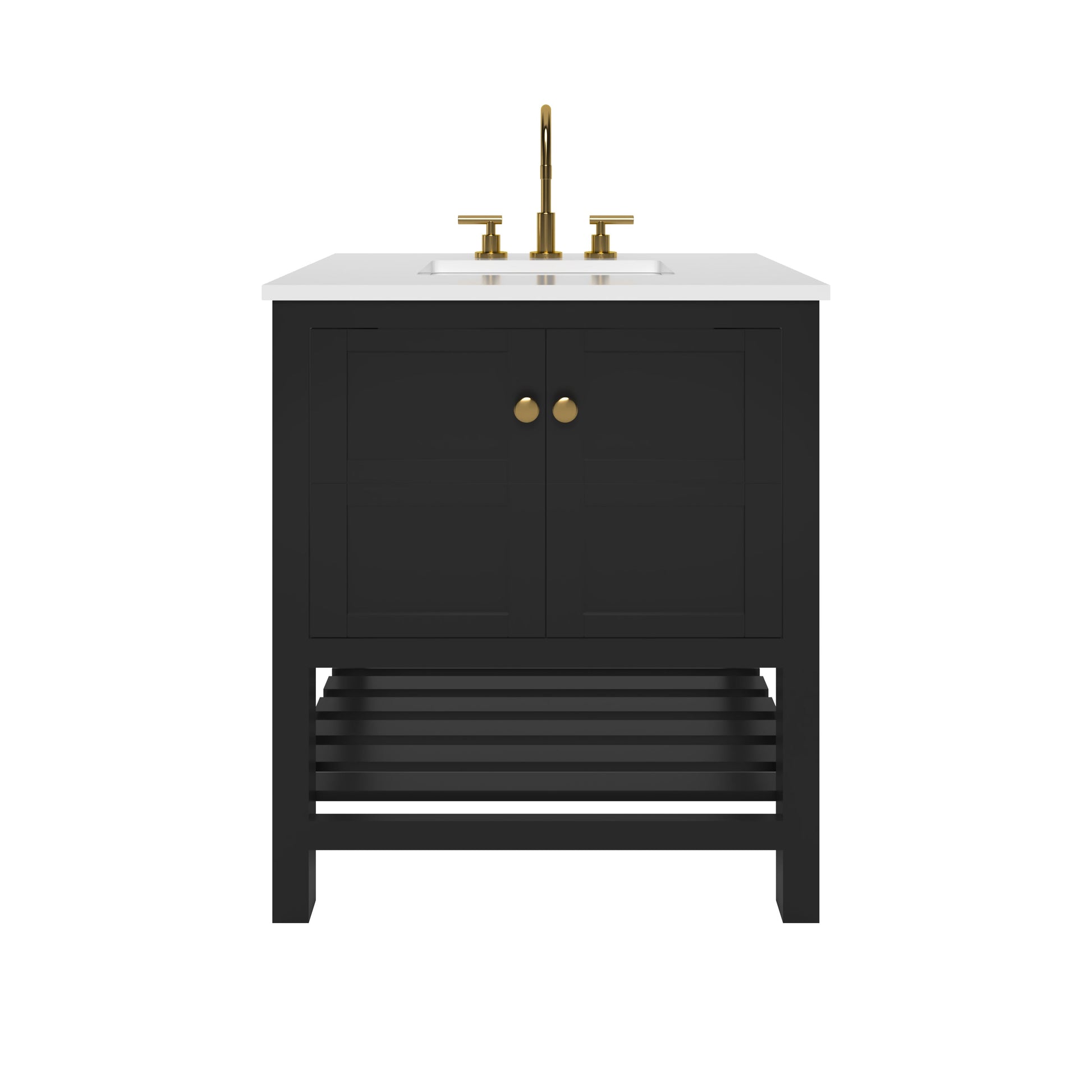 Nearmé Dallas 29.5 Inch Bathroom Vanity in Black- Cabinet Only Nearmé