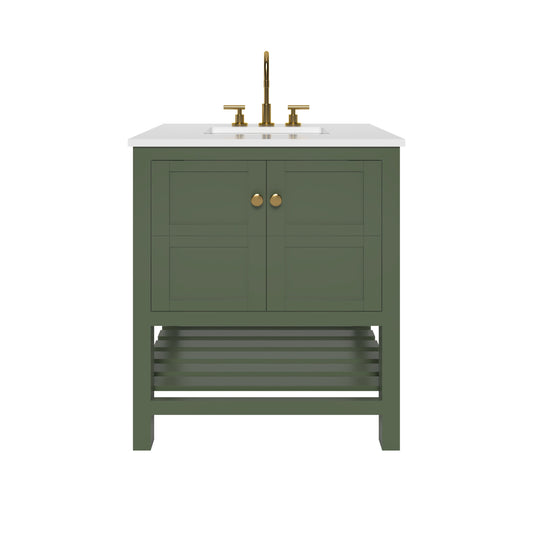 Nearmé Dallas 29.5 Inch Bathroom Vanity in Sage- Cabinet Only Nearmé
