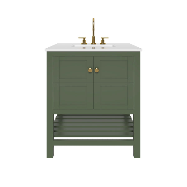 Nearmé Dallas 29.5 Inch Bathroom Vanity in Sage- Cabinet Only