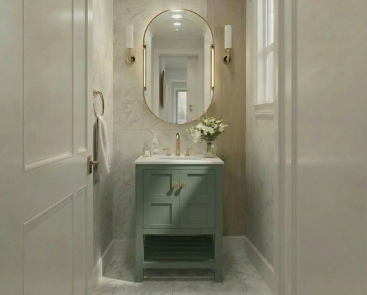 Nearmé Dallas 23.5 Inch Bathroom Vanity in Sage- Cabinet Only
