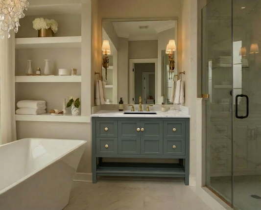 Nearmé Dallas 47.5 Inch Bathroom Vanity in Sage- Cabinet Only