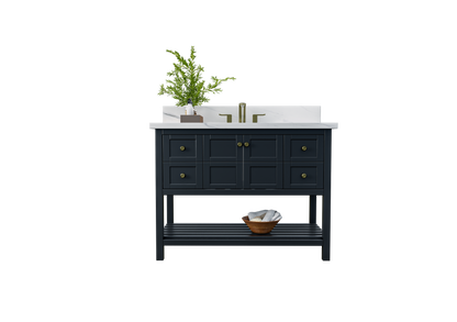 Nearmé Dallas 47.5 Inch Bathroom Vanity in Black - Cabinet Only