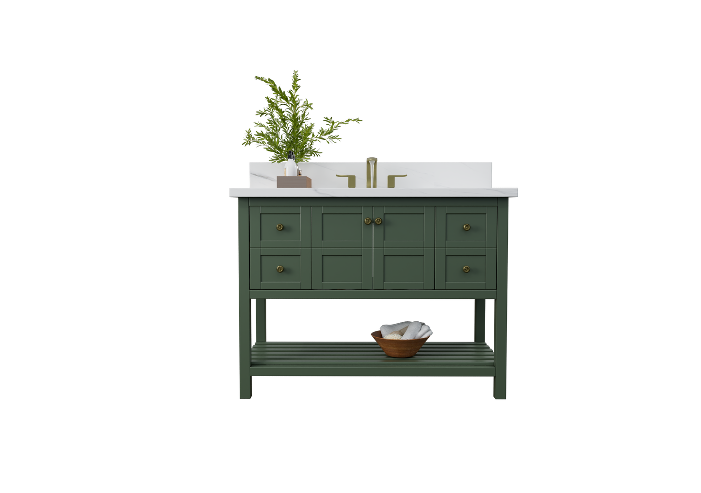 Nearmé Dallas 47.5 Inch Bathroom Vanity in Sage- Cabinet Only