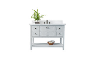 Nearmé Dallas 47.5 Inch Bathroom Vanity in White - Cabinet Only Nearmé