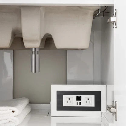 Brenlyn 72" Vanity in Glossy White