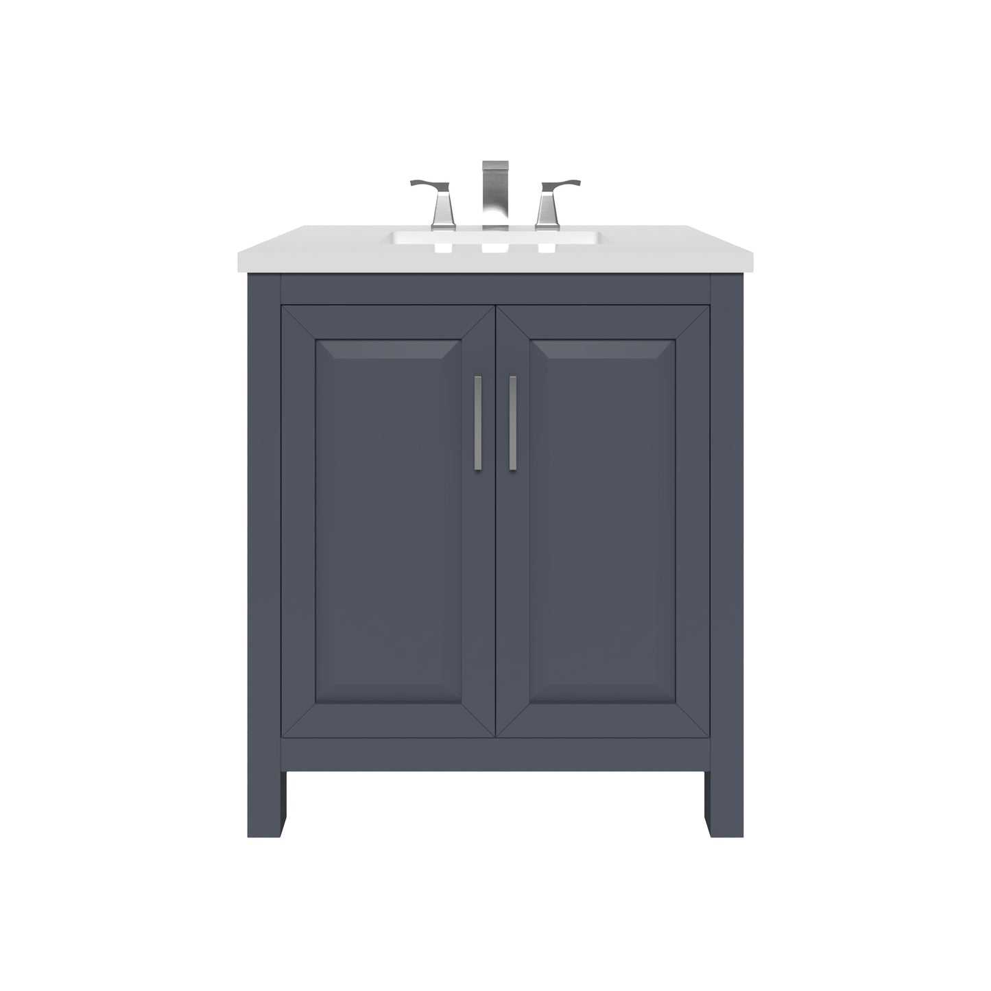 Kennesaw 29.5 inch Bathroom Vanity in Charcoal- Cabinet Only Atlanta Vanity & Bathworks