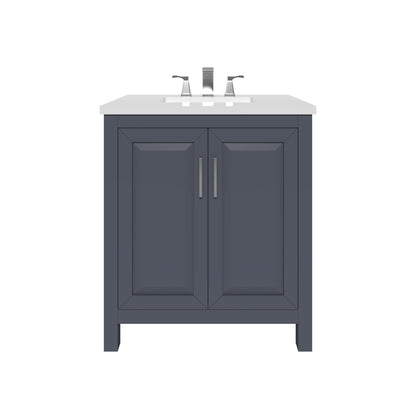 Kennesaw 29.5 inch Bathroom Vanity in Charcoal- Cabinet Only Atlanta Vanity & Bathworks