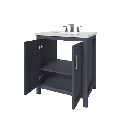 Kennesaw 29.5 inch Bathroom Vanity in Charcoal- Cabinet Only Atlanta Vanity & Bathworks