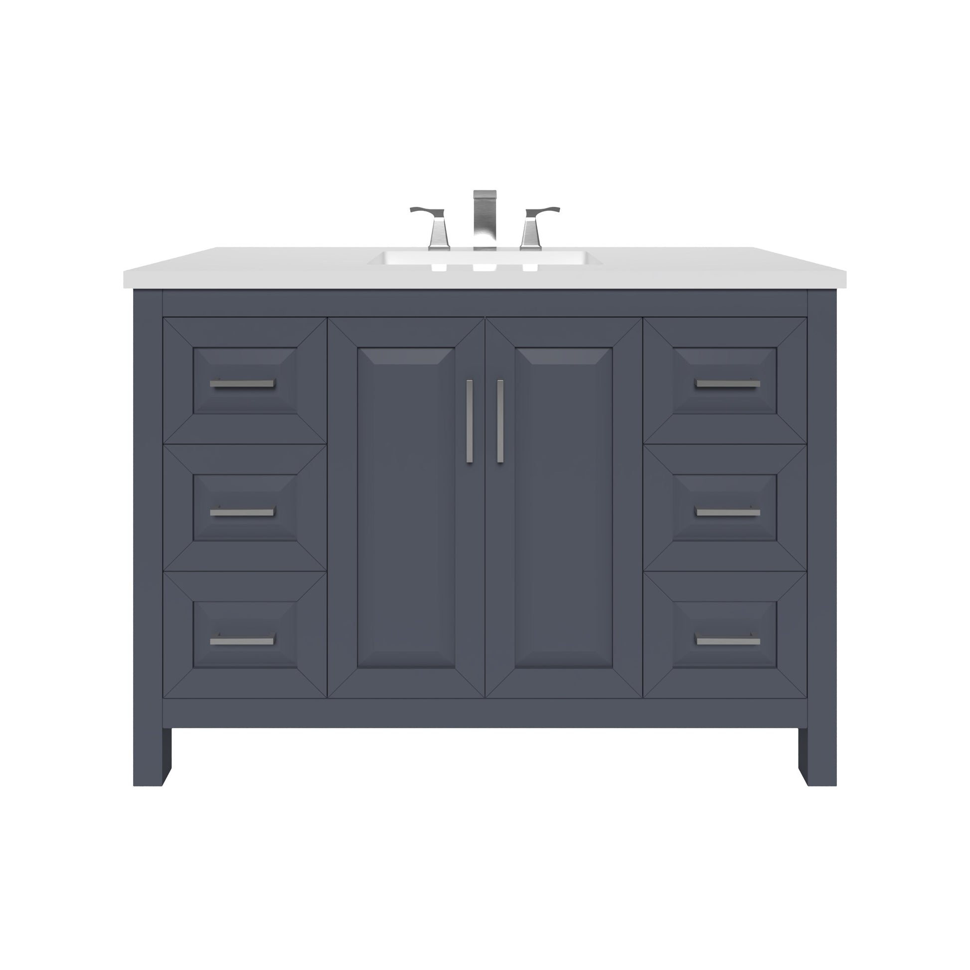 Kennesaw 47.5 inch Bathroom Vanity in Charcoal- Cabinet Only Atlanta Vanity & Bathworks
