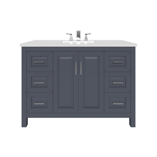 Kennesaw 47.5 inch Bathroom Vanity in Charcoal- Cabinet Only Atlanta Vanity & Bathworks