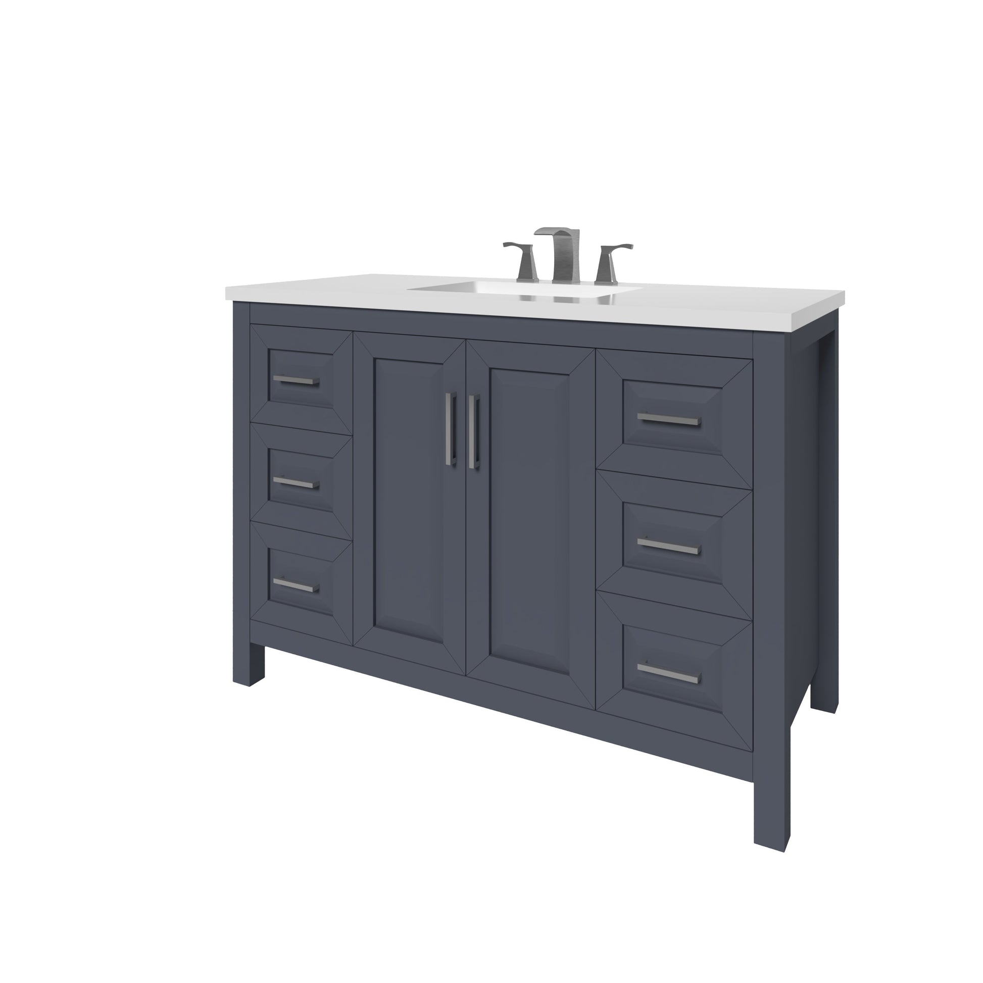 Kennesaw 47.5 inch Bathroom Vanity in Charcoal- Cabinet Only Atlanta Vanity & Bathworks