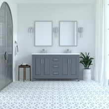 Kennesaw 59.5 inch Double Bathroom Vanity in Charcoal- Cabinet Only Atlanta Vanity & Bathworks