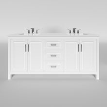 Kennesaw 71.5 inch Double Bathroom Vanity in White- Cabinet Only Atlanta Vanity & Bathworks