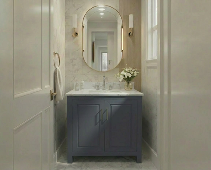 Kennesaw 29.5 inch Bathroom Vanity in Charcoal- Cabinet Only