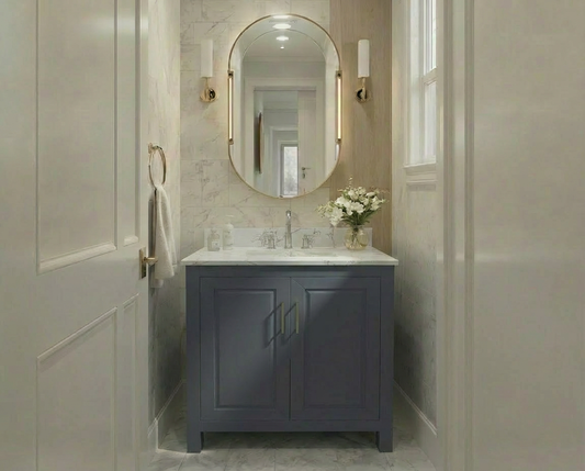 Kennesaw 29.5 inch Bathroom Vanity in Charcoal- Cabinet Only