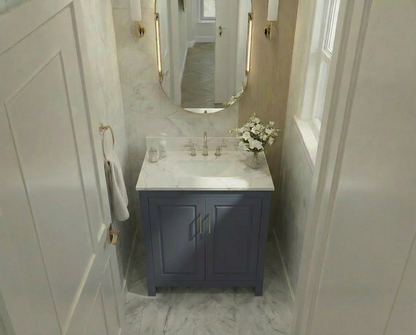 Kennesaw 29.5 inch Bathroom Vanity in Charcoal- Cabinet Only