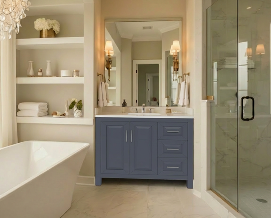 Kennesaw 41.5 inch Bathroom Vanity in Charcoal- Cabinet Only