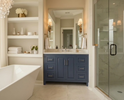 Kennesaw 47.5 inch Bathroom Vanity in Charcoal- Cabinet Only