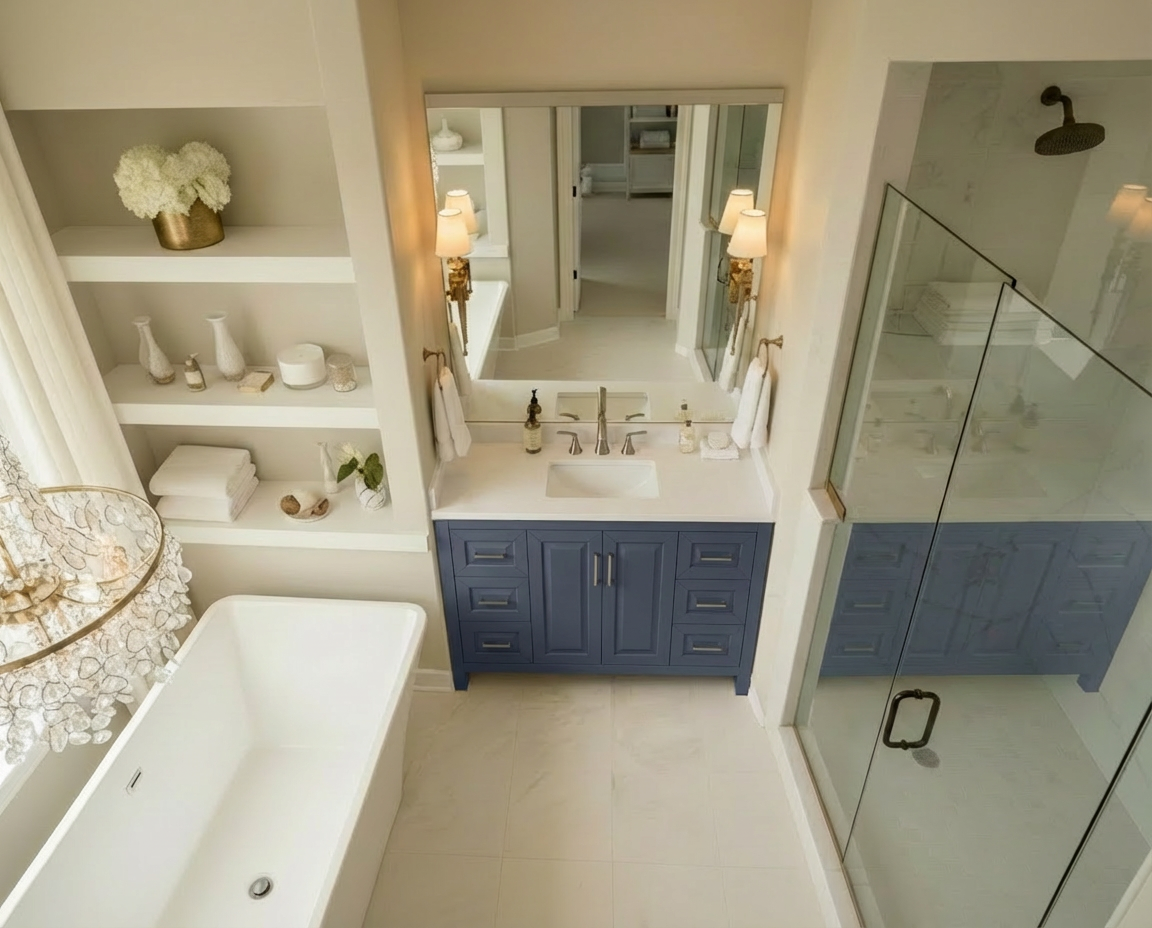Kennesaw 47.5 inch Bathroom Vanity in Charcoal- Cabinet Only