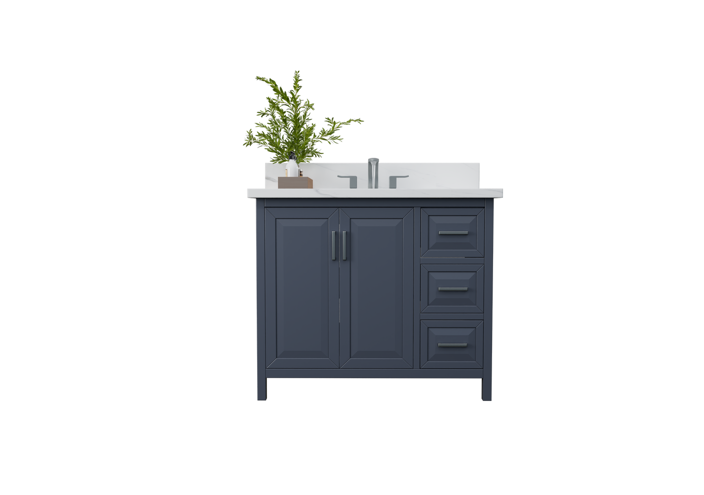 Kennesaw 41.5 inch Bathroom Vanity in Charcoal- Cabinet Only