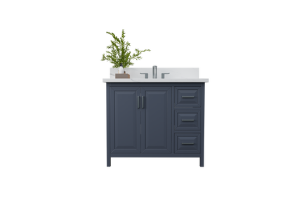 Kennesaw 41.5 inch Bathroom Vanity in Charcoal- Cabinet Only