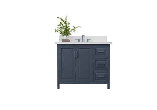 Kennesaw 41.5 inch Bathroom Vanity in Charcoal- Cabinet Only