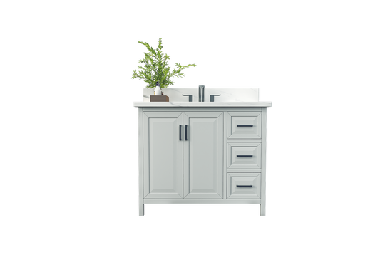 Kennesaw 41.5 inch Bathroom Vanity in White - Cabinet Only