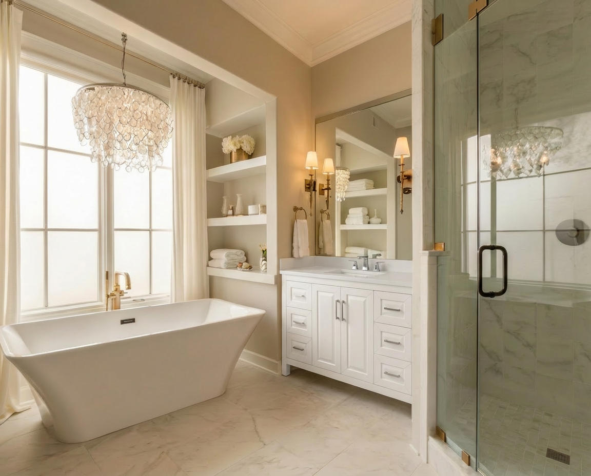 Kennesaw 47.5 inch Bathroom Vanity in White- Cabinet Only