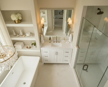 Kennesaw 47.5 inch Bathroom Vanity in White- Cabinet Only