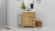 Load image into Gallery viewer, Kensington 29.5 Right Drawers in All Wood Vanity in Desert Oak - Cabinet Only ER VANITIES