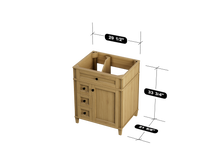 Load image into Gallery viewer, Kensington 29.5 Left Drawers in All Wood Vanity in Desert Oak - Cabinet Only ER VANITIES