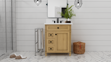 Load image into Gallery viewer, Kensington 29.5 Left Drawers in All Wood Vanity in Desert Oak - Cabinet Only ER VANITIES