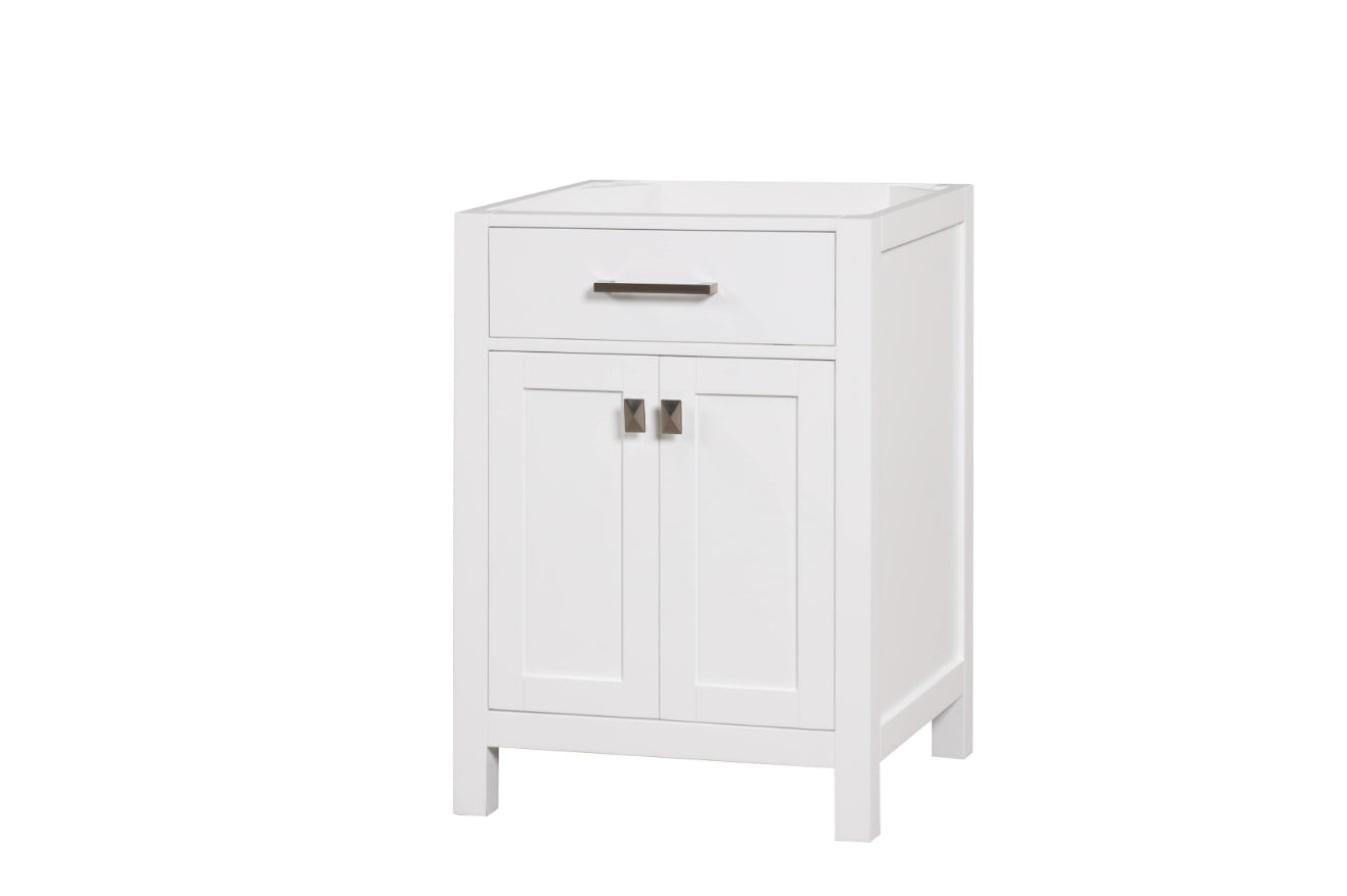 London 24 Inch- Single Bathroom Vanity in Bright White ER VANITIES