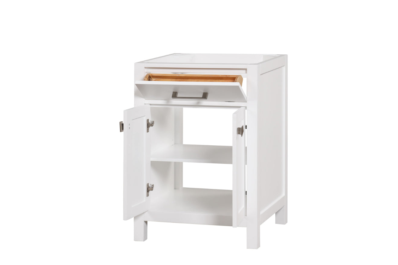 London 24 Inch- Single Bathroom Vanity in Bright White ER VANITIES
