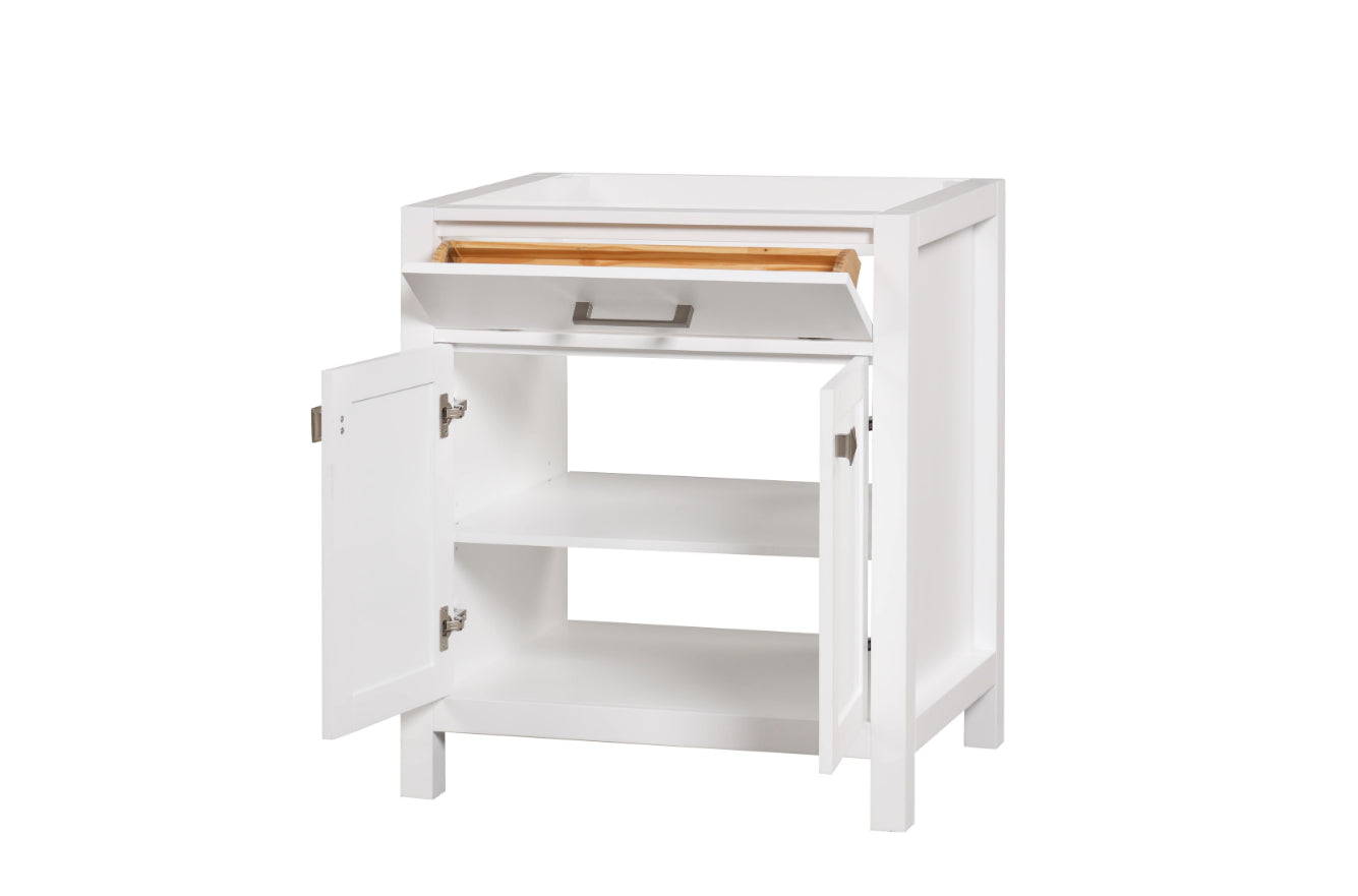 London 30 Inch- Single Bathroom Vanity in Bright White ER VANITIES
