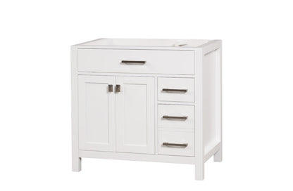 London 35.5 Inch- Single Bathroom Vanity in Bright White ER VANITIES