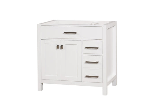 London 35.5 Inch- Single Bathroom Vanity in Bright White ER VANITIES