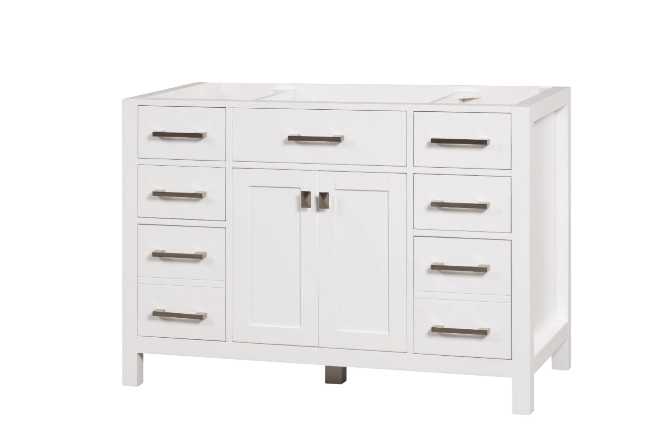 London 47.5 Inch- Single Bathroom Vanity in Bright White ER VANITIES