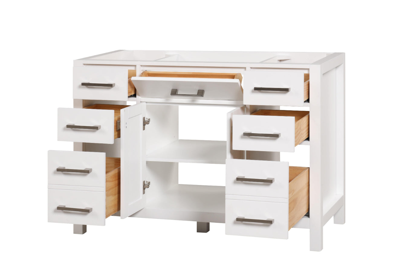 London 47.5 Inch- Single Bathroom Vanity in Bright White ER VANITIES