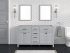 London 71.5 Inch Double Bathroom Vanity in Metal Gray ER VANITIES